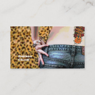 Rocker Chic DJ Business Card Template