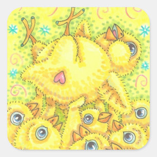 ROCKER CHICK MOSH PIT STICKERS Square, Sheet