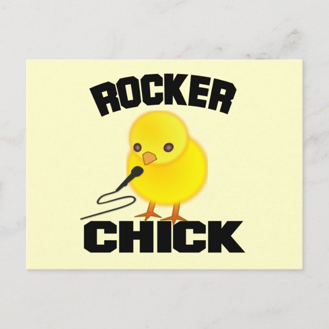 Rocker Chick Postcard (Front)
