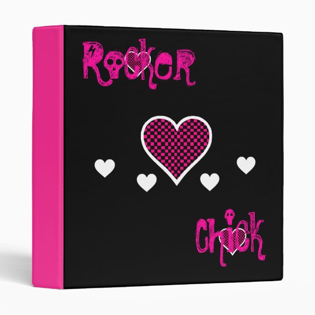 Rocker Chick School Binder (Front/Spine)