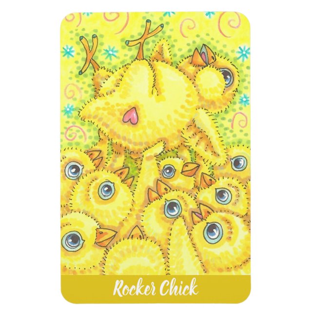 ROCKER CHICK SPRING MOSH PIT MAGNET Customize (Vertical)