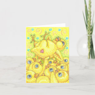 ROCKER CHICK, SPRING MOSH PIT NOTE CARD Blank