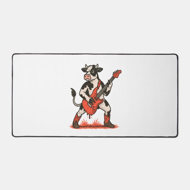 Rocker Cow, Vache Jouant de la guitare (Recto)