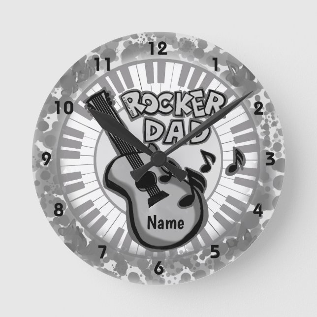 Rocker Dad clock (Front)