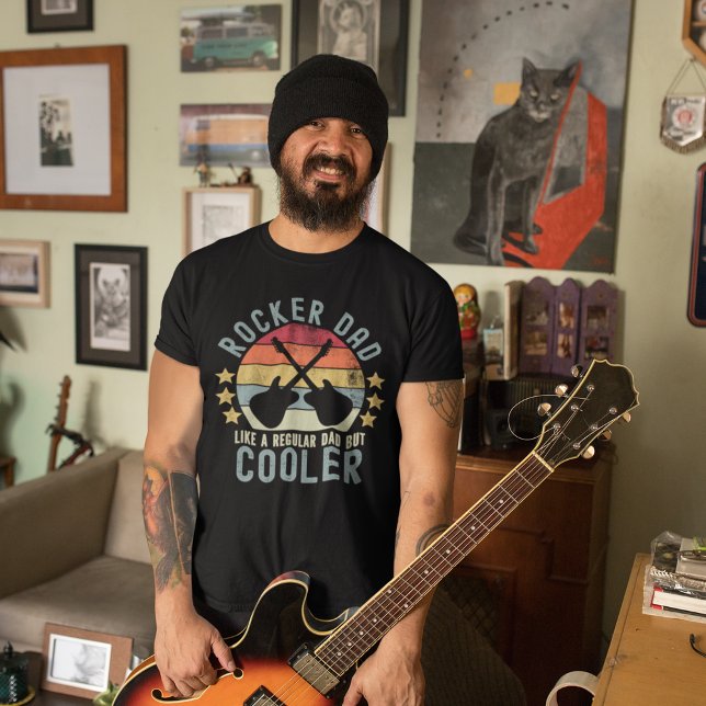 Rocker Dad Like a Regular Dad But Cooler T-Shirt (Creator Uploaded)
