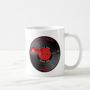 Rocker Dude Guitar Record Name Coffee Mug