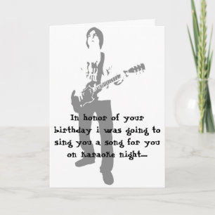 rocker, In honour of your birthday i was going Card