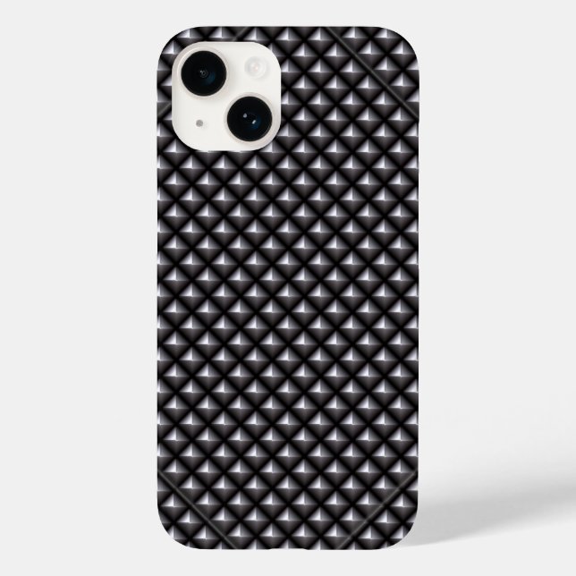 Rocker Industrial Steel Chequered Diamonds Case-Mate iPhone Case (Back)