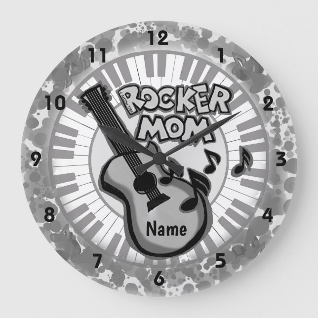 Rocker Mom  clock (Front)