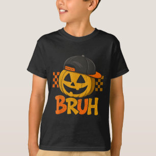 Rocker Pumpkin Cap Skater Cool Halloween Punk Rock T-Shirt