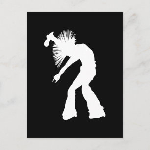 Rocker Silhouette Postcard