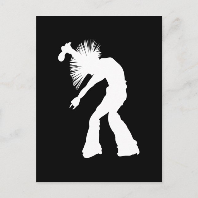 Rocker Silhouette Postcard (Front)