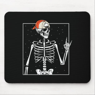 Rocker Skeleton Cap Skater Cool Halloween Punk Mouse Pad