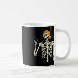 Rocker Skeleton Cap Skater Cool Halloween Punk Roc Coffee Mug