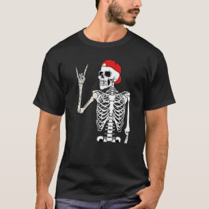 Rocker Skeleton Hand Rock Halloween Costume Scary T-Shirt