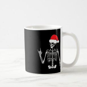 Rocker Skeleton Hand Rock On Costume Fun Christmas Coffee Mug