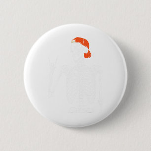 Rocker Skeleton Hand Rock On Costume Fun Halloween 2 Inch Round Button