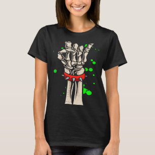 Rocker Skeleton Hand Rock On Costume Halloween T-Shirt