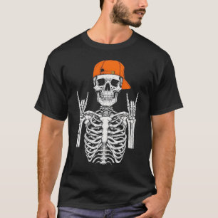 Rocker Skeleton Hand 'Rock On' T-Shirt - Fun Hallo