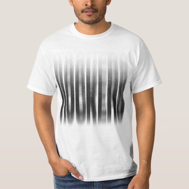 Rockers Blurred Effect Typography Reggae T-Shirt (Front)