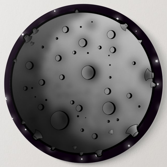 Rocket 6 Inch Round Button (Front)