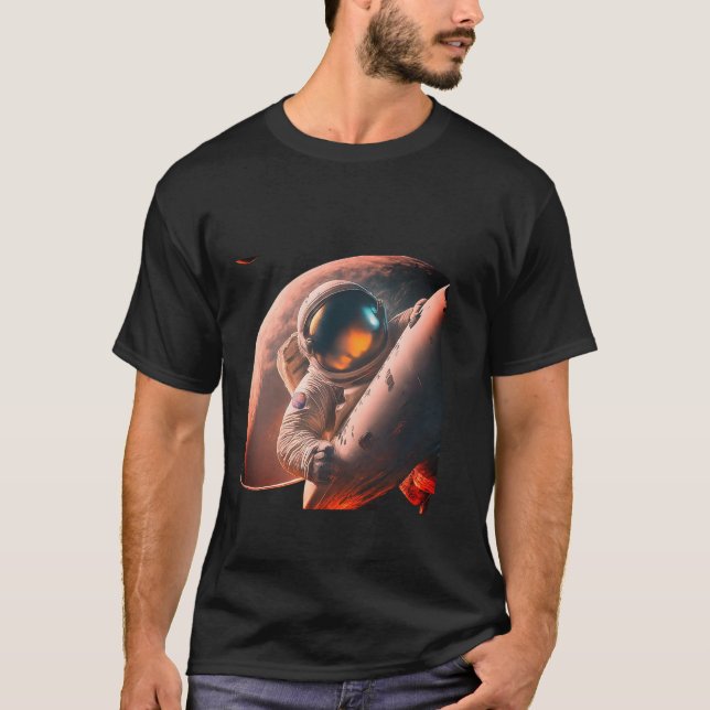 Rocket Astronaut T-Shirt 🚀 | Explore the Universe (Front)