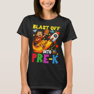 Rocket Blast Off Into Pre-k Funny Back To School  T-Shirt
