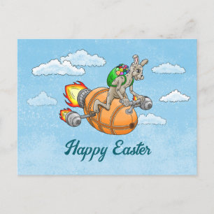 Rocket Bunny Holiday Postcard