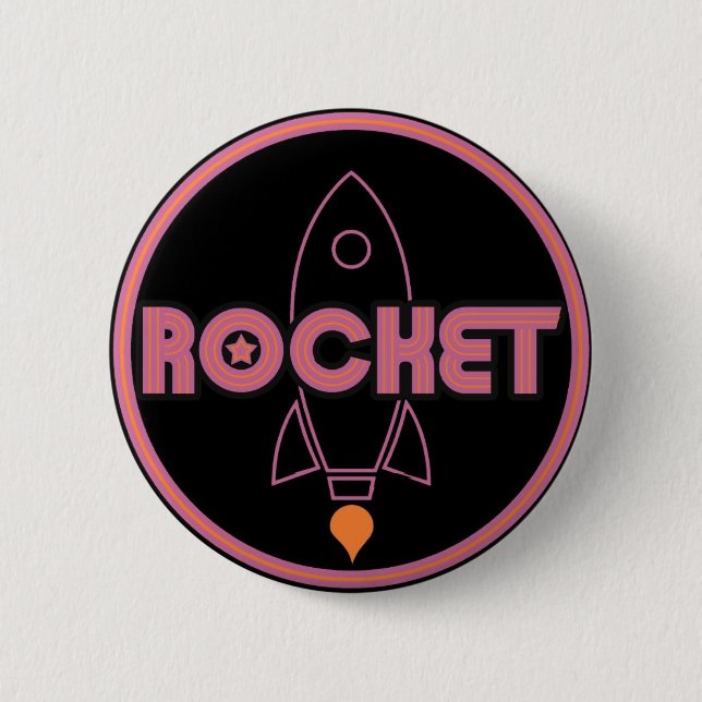 Rocket Button! 2 Inch Round Button (Front)