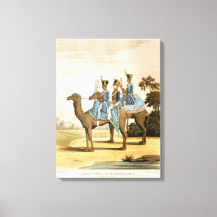 Rocket Corps and Dromedary Corps, Bengal Army 1817 Canvas Print