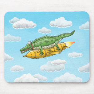 Rocket Croc Mouse Pad