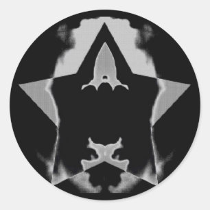 Rocket Design Classic Round Sticker