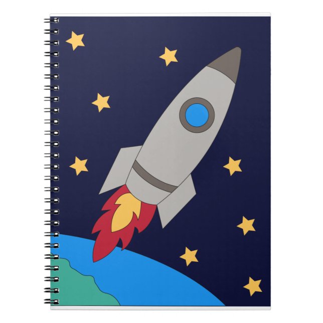 Rocket Drawing Notebook (Front)