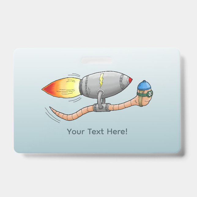Rocket Earthworm Badge (Front)