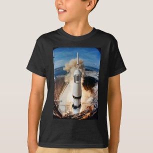 Rocket First Moon Mission Spacecraft Launch T-Shir T-Shirt