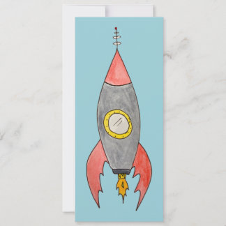 Rocket flat card