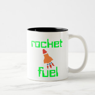 Rocket Fuel Father's Day Gift Two-Tone Coffee Mug