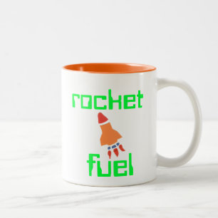 Rocket Fuel Mother's Day Gift Two-Tone Coffee Mug