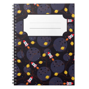 Rocket in Space  Notebook