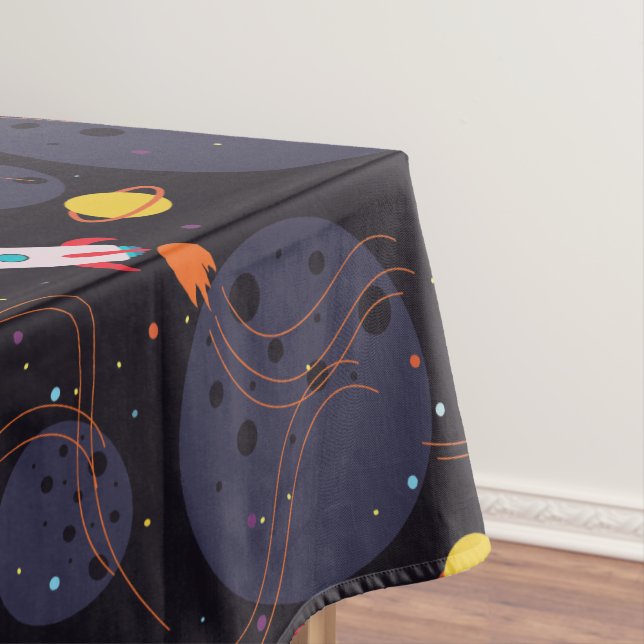 Rocket in Space Tablecloth (In Situ)