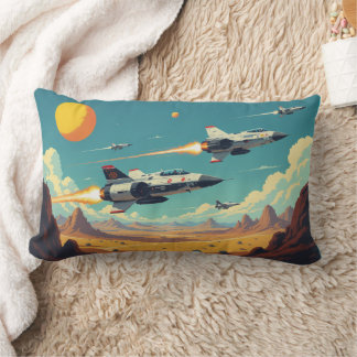 Rocket Jets Lumbar Pillow