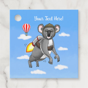 Rocket Koala Favour Tags