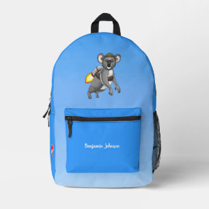Rocket Koala Printed Backpack