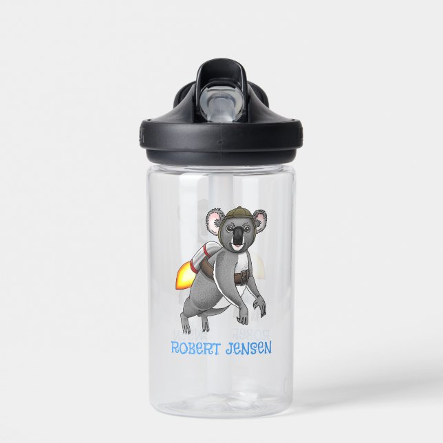 Rocket Koala Water Bottle (Front)