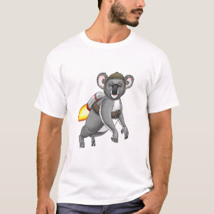 Rocket Koala's jetpack ride in the air T-Shirt