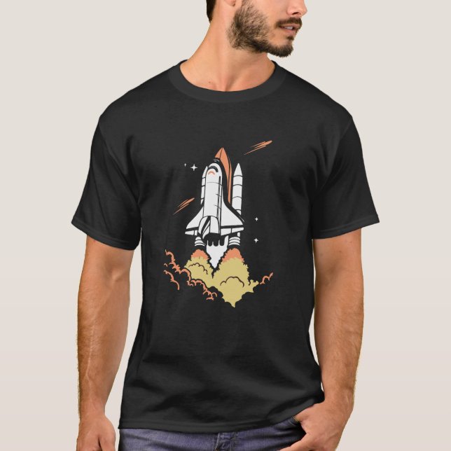 Rocket Launch – Bold & Unique T-Shirt Design (Front)