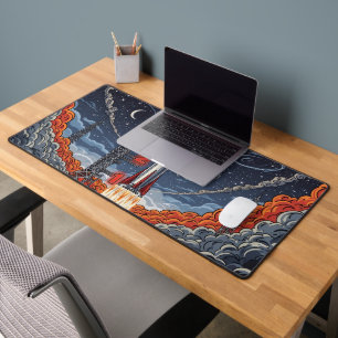 Rocket Launch Countdown - Space Race Drama Scene Desk Mat
