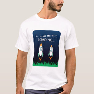 Rocket Launch Fun Filled,Colourful Sci-Fi T-Shirt