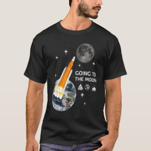 Rocket Launch Going To The Moon T-Shirt