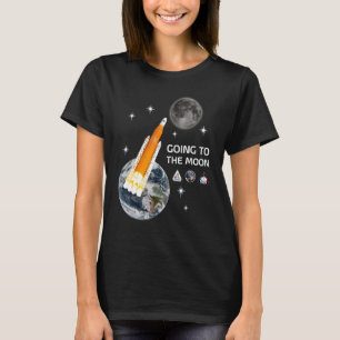 Rocket Launch Going To The Moon T-Shirt